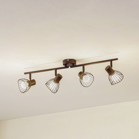 Lindby - Piena 4 Plafondlamp Zwart