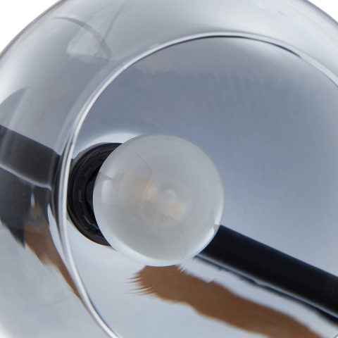 Lindby - Pendura Hanglamp Zwart/Rook Grijs