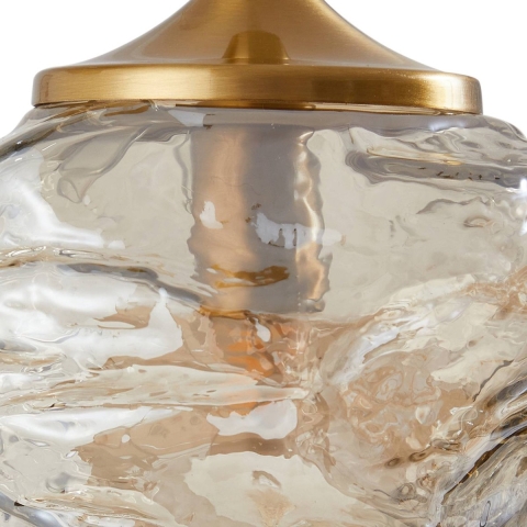 Lindby - Piatra Cluster Hanglamp Cognac/Geel Koper