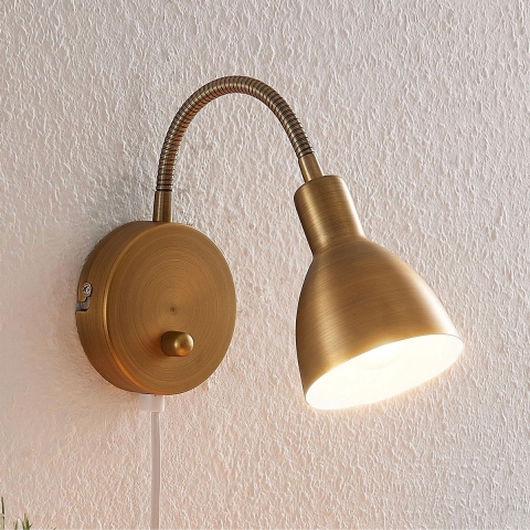 Lindby - Amrei Wandlamp Brass
