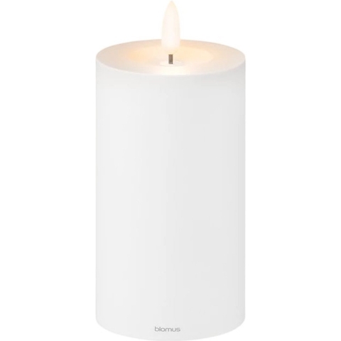Blomus - Noca LED Cilinderkaars M White