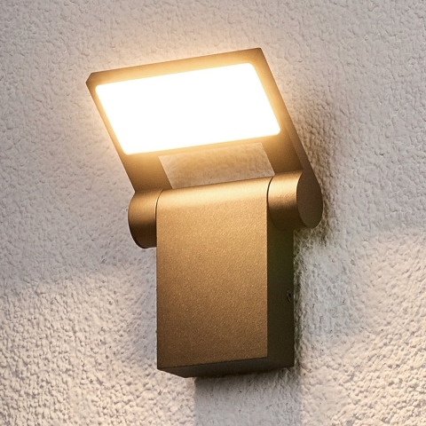 Lucande - Marius LED BuitenWandlamp Graphite