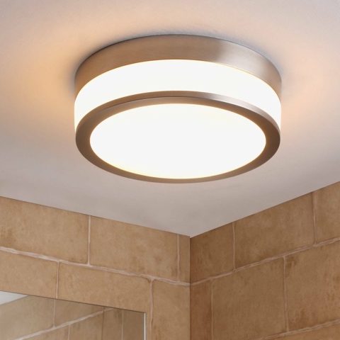Lindby - Flavi Plafondlamp Ø28 Nickel