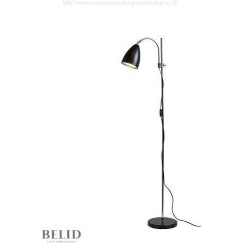 Belid - Sway Vloerlamp Zwart/Chroom