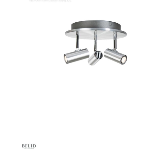 Belid - Cato Triospot Plafondlamp Aluminium