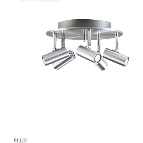 Belid - Cato 5-spot Plafondlamp Aluminium