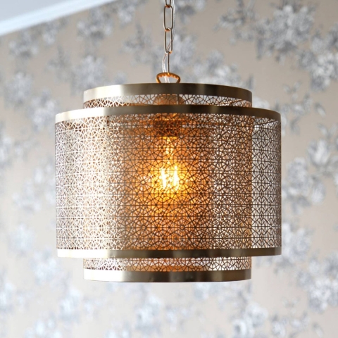 By Rydéns - Hermine Hanglamp Ø34 cm Geelkoper