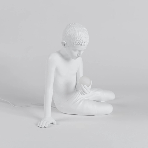 SELETTI - Innerglow Boy Taffellamp Mini White