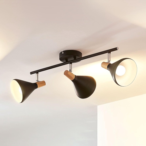 Lindby - Arina 3 Plafondlamp Black