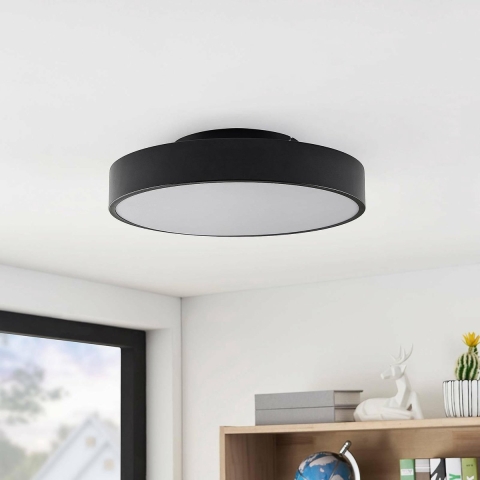 Lindby - Milada LED Plafondlamp Black