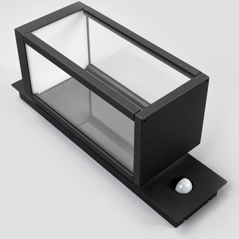 Lucande - Ferdinand Buiten Wandlamp w/Sensor Dark Grey