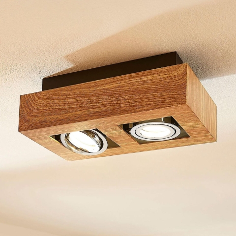 Arcchio - Vince 2 Plafondlamp Wood