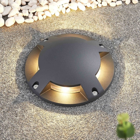 Lindby - Cormac 4 LED Begraven Spot Dark Grey