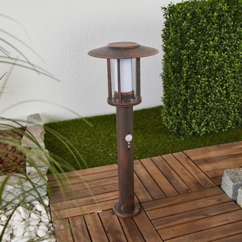 Lindby - Pavlos LED Tuinlamp w/Sensor Rust