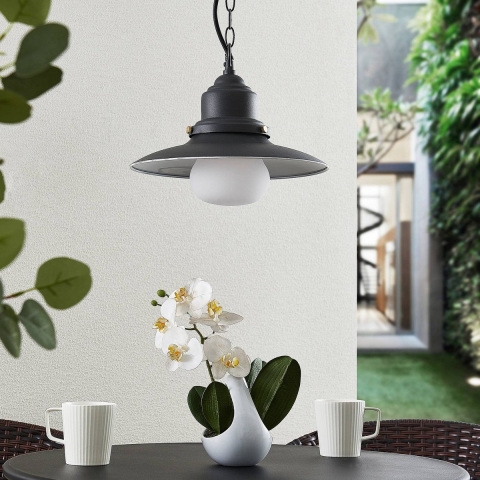 Lindby - Roisin Buiten Hanglamp Dark Grey