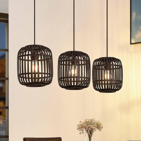 Lindby - Canyana 3 Hanglamp Black