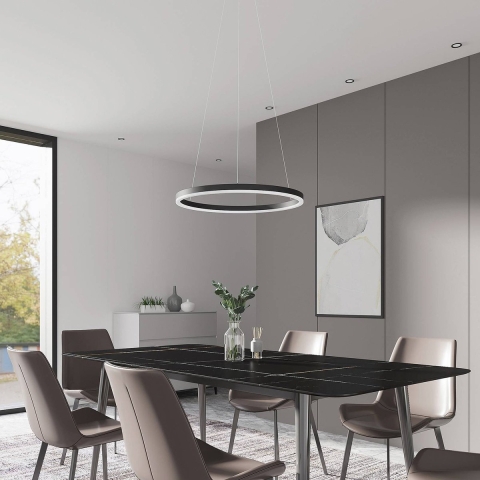 Arcchio - Albiona Hanglamp Ø60 Black/White