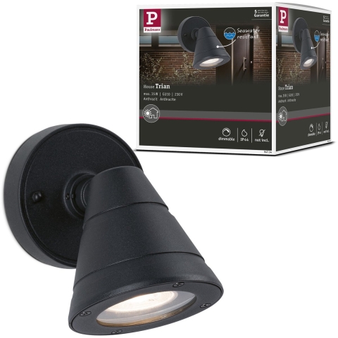 Paulmann - Trian Buiten Wandlamp SWR Antraciet