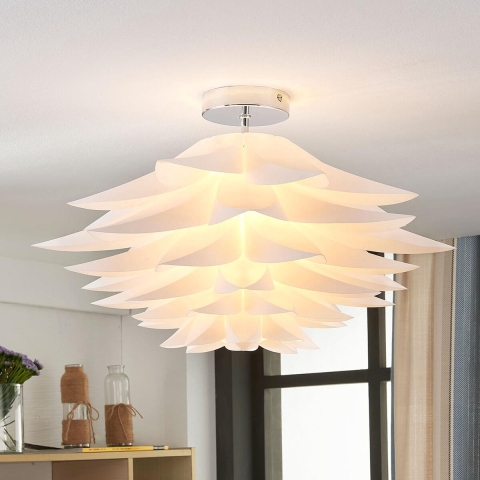 Lindby - Rimon Plafondlamp White/Chrome