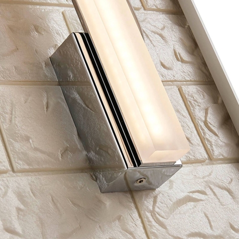 Lucande - Julie Wandlamp IP44 White/Chrome