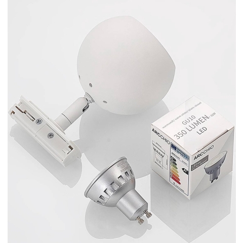 Lindby - Linaro Round Track spot GU10 Wit