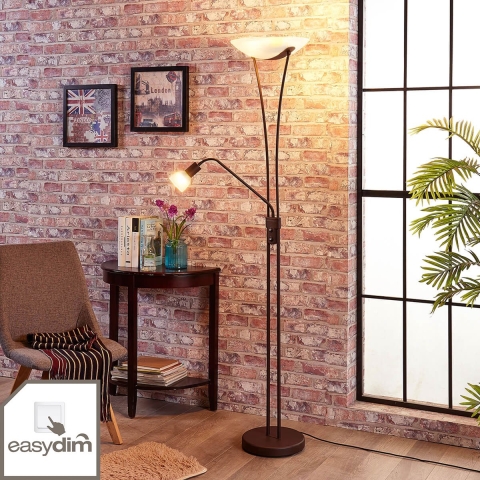 Lindby - Felicia Vloerlamp Rust/Amber