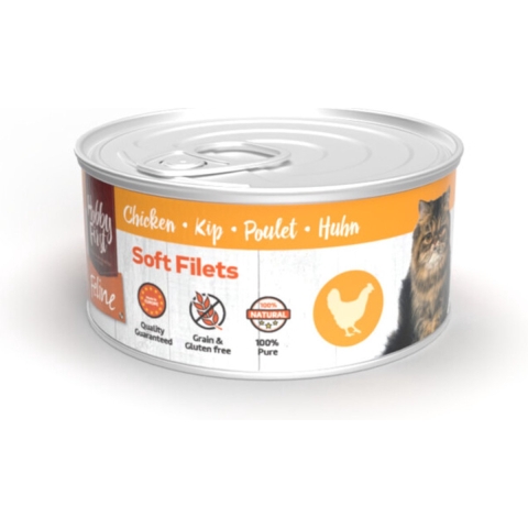 12x HobbyFirst Feline Blik Zachte Filets Kip 70 gr