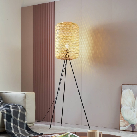 Lucande - Jorick Vloerlamp Hout