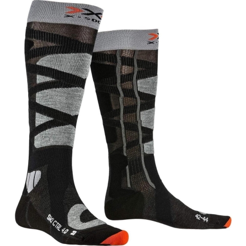 X-Socks Ski Control 4.0 skisokken antraciet/grijs unisex, 45-47