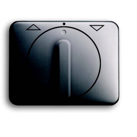 Busch-Jaeger 2CKA001753A1092 Jaloezie-schakelaar, Jaloezie-schakelaar/-knop Afdekking Alpha Nea, Alpha exclusive Platina 1 stuk(s)