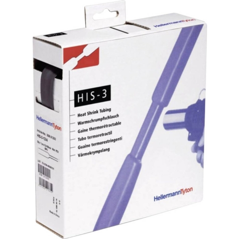 HellermannTyton 308-32400 Krimpkous zonder lijm Zwart 24 mm 8 mm Krimpverhouding:3:1 3 m