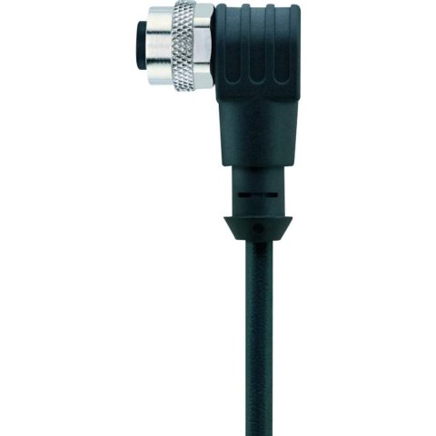 Escha 8043814 Sensor/actuator connector, geassembleerd M12 Aantal polen (sensoren): 4 Bus, haaks 2.00 m 1 stuk(s)