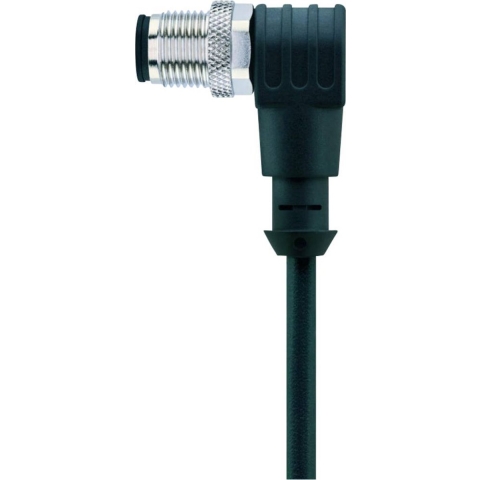 Escha 8043821 Sensor/actuator connector, geassembleerd M12 Aantal polen (sensoren): 4 Stekker, haaks 5.00 m 1 stuk(s)