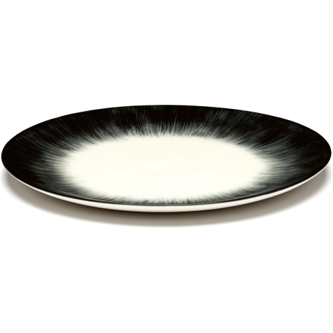 Serax Dé Tableware By Ann Demeulemeester Dinerbord Ø24 Set Van 2 White/Black 5