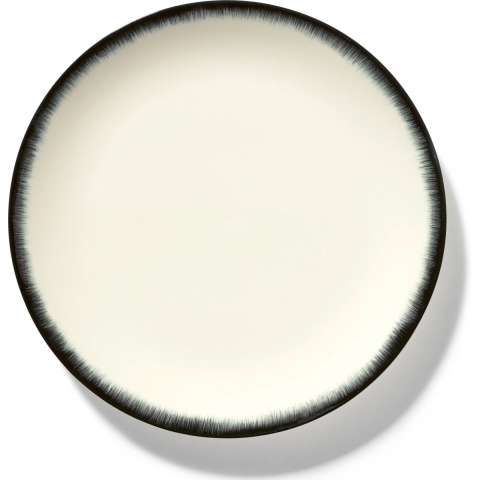 Serax Dé Tableware By Ann Demeulemeester Dinerbord Ø24 Set Van 2 White/Black 3