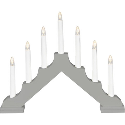 Konstsmide 2322-305 Kerstboog Pyramide Warmwit LED Grijs (mat)