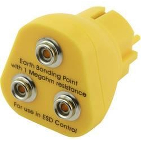 Quadrios ESD-aardingsstekker Drukknop 10 mm