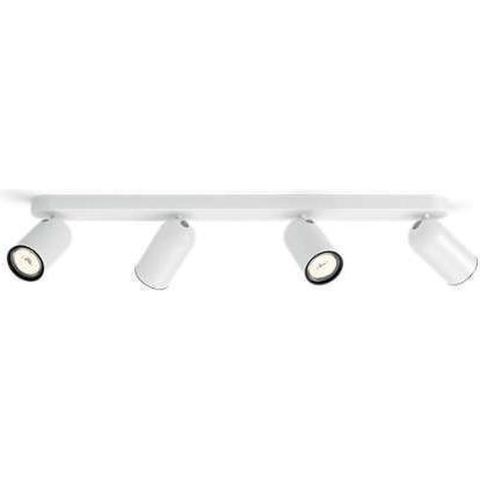 Philips Pongee opbouwspot - 4-lichts - wit