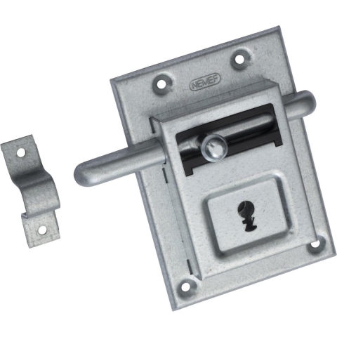 Nemef 98/12 Blis.,Opleg Grendelslot, Klaviersleutel, Slotkast Staal Verzinkt - 9009812030 - 9009812030