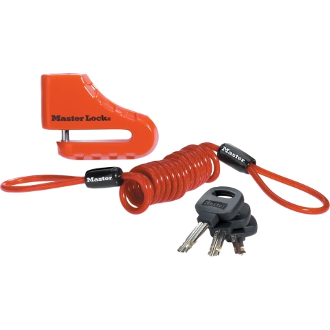 Masterlock Disc brake lock 80mm with shackle Æ 5,5mm w/3 keys and reminder cord i - 8303EURDPS