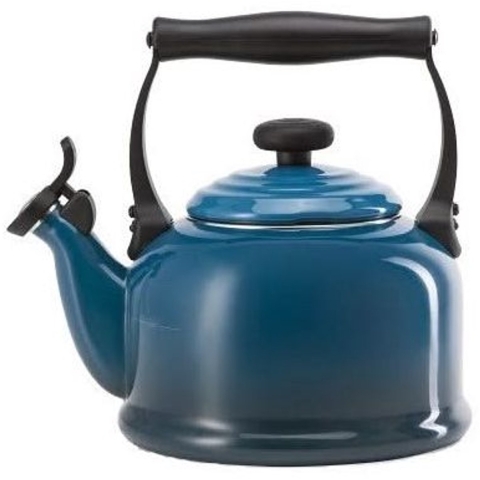 Le Creuset Fluitketel Tradition - Deap Teal - 2.1 liter - inductie geschikt -