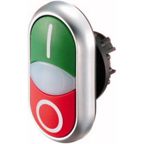 Eaton 216700 M22-DDL-GR-X1/X0 Dubbele drukknop Groen, Rood 1 stuk(s)