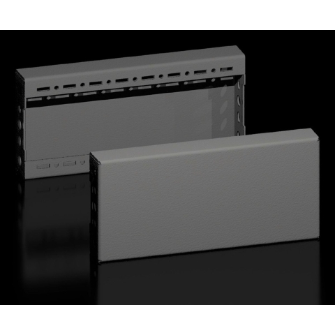 Rittal 8660031 VX sokkel-afdekking, zijkant, H: 100 mm, voor T: 400 mm, staalplaat 1 set(s)