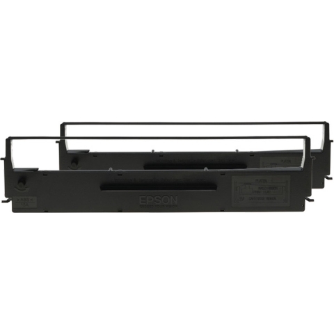 Epson Kleurtape combipack C13S015647 Origineel LX-350 LX-300+ LX-300+II Geschikt voor apparatuur (merk): Epson Zwart 2 stuk(s)