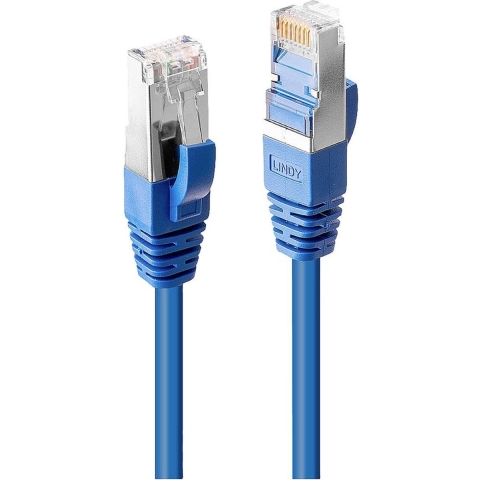 LINDY 45646 RJ45 Netwerkkabel, patchkabel CAT 6 S/FTP 7.50 m Blauw 1 stuk(s)
