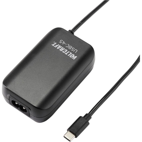 VOLTCRAFT USBC-45 USB-oplader 45 W 5 V/DC, 20 V/DC 3 A USB Power Delivery (USB-PD)
