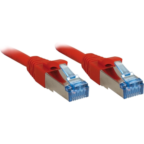 LINDY 47168 RJ45 Netwerkkabel, patchkabel CAT 6A S/FTP 10.00 m Rood 1 stuk(s)