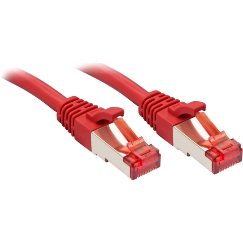 LINDY 47741 RJ45 Netwerkkabel, patchkabel CAT 6 S/FTP 30.00 m Rood 1 stuk(s)