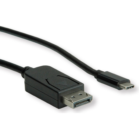 ROLINE USB type C - DisplayPort adapterkabel, v1.2, M/M, 1 m
