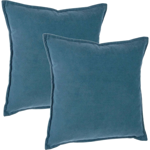 Bank/sierkussens Sophia - 2x stuks - 45 x 45 cm - polyester met rits -